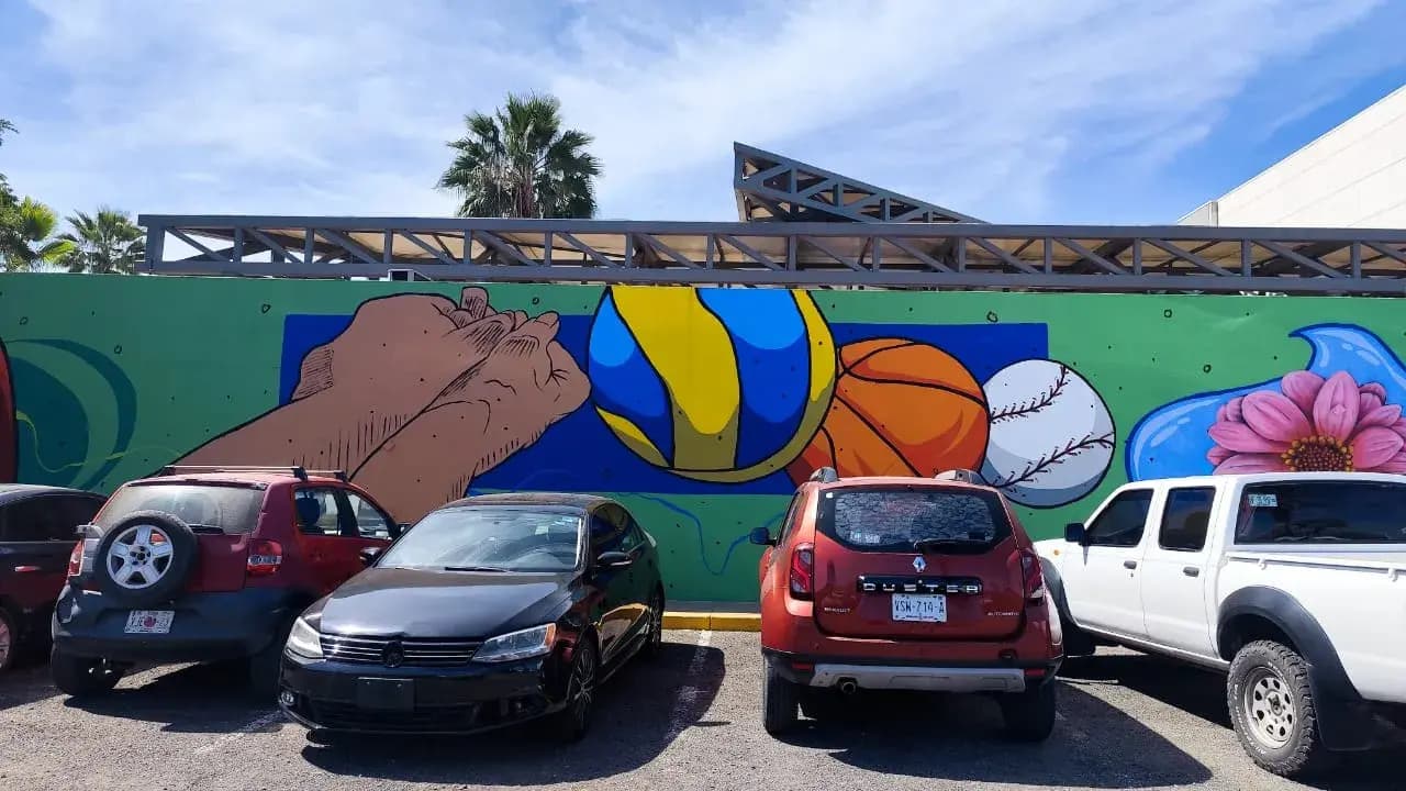Pintamos nuestro presente cobaes, unidos por la pasión, el arte y el deporte